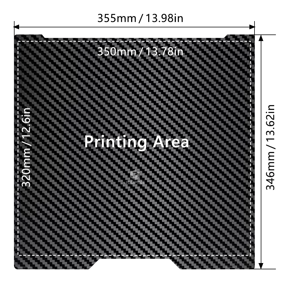 Стол 350×320 мм гладкий/текстурированный для Bambu Lab H2D / H2S 4