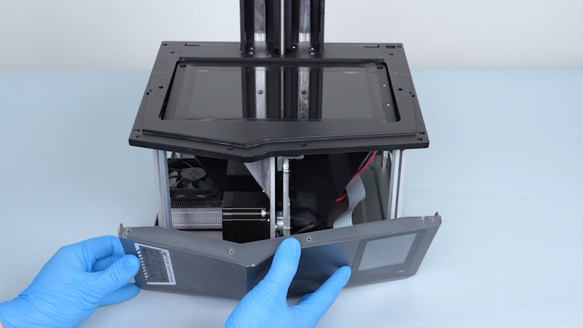 Masking LCD ribbon cable inside the printer case