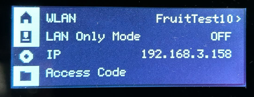 LAN Mode на P1/A1 mini — шаг 2