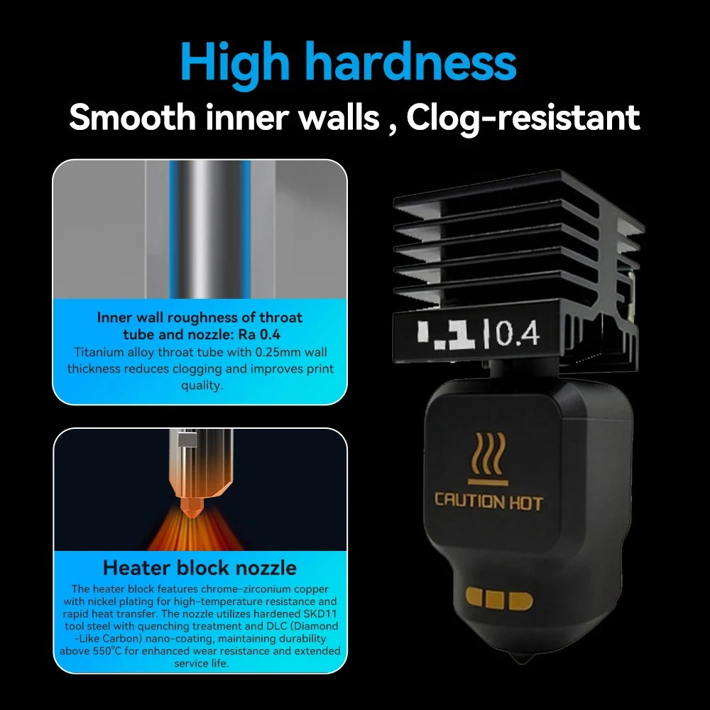 Улучшенный Standard Flow хотенд для Bambu Lab P2S/H2D/H2C/H2S 5