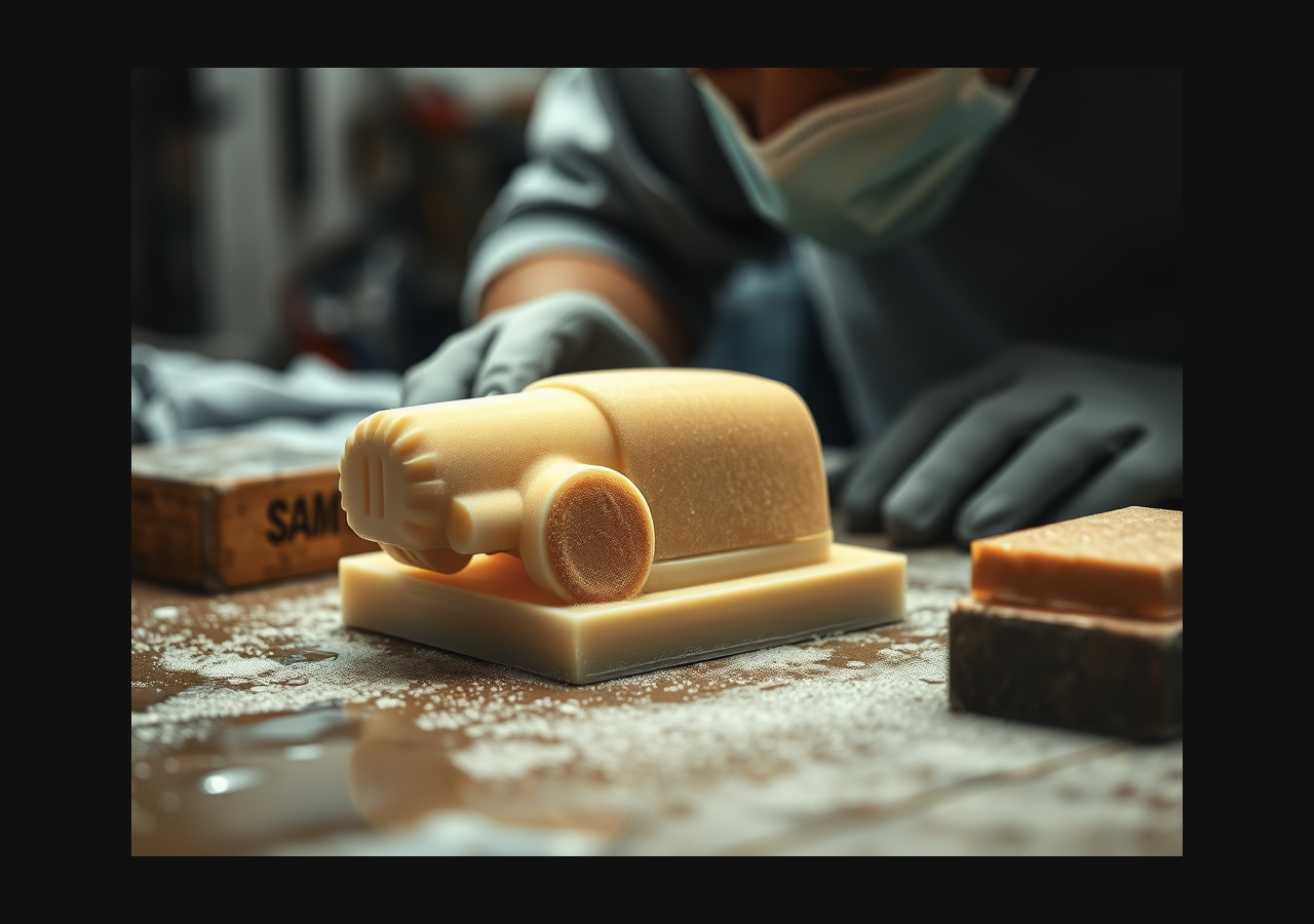 Шлифовка смоляной модели наждачной бумагой — техника влажной шлифовки