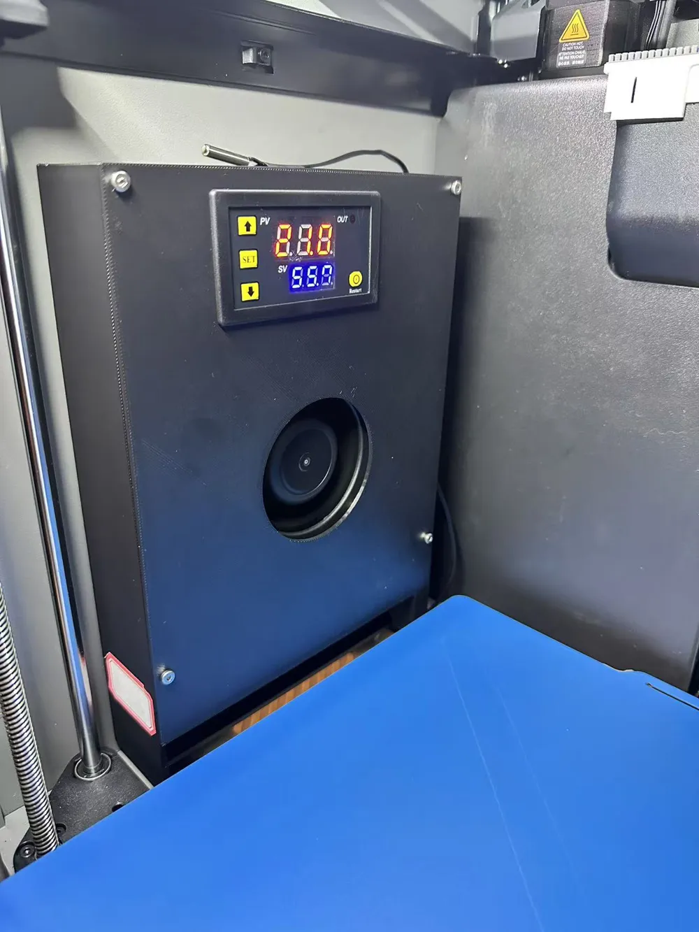 DIY обогреватель камеры — вид спереди