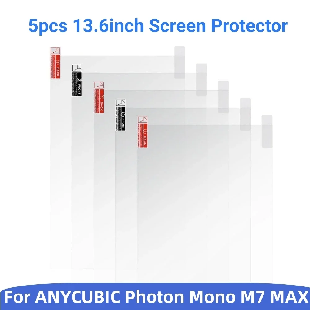 Защитная плёнка на экран засветки для Anycubic Photon Mono M7 Max / M3 Max (13.6", 5 шт)