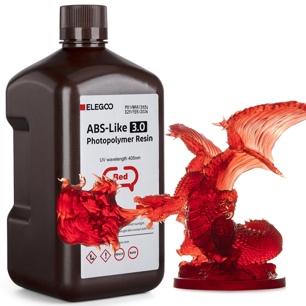 ELEGOO ABS-Like Resin — прочный фотополимер типа ABS (405 нм) 2
