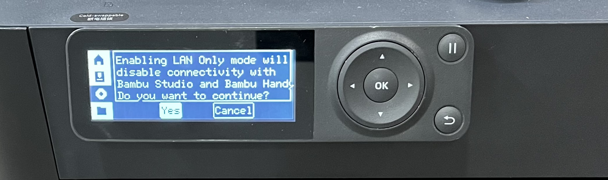 Developer Mode на P1 — шаг 3