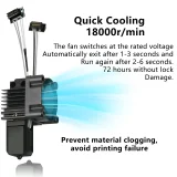 Bambu Lab P1P and P1S Complete Hotend V2.0 with Fan 4