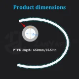 PTFE трубка для Snapmaker U1 (4.5мм ID, 650мм) 3