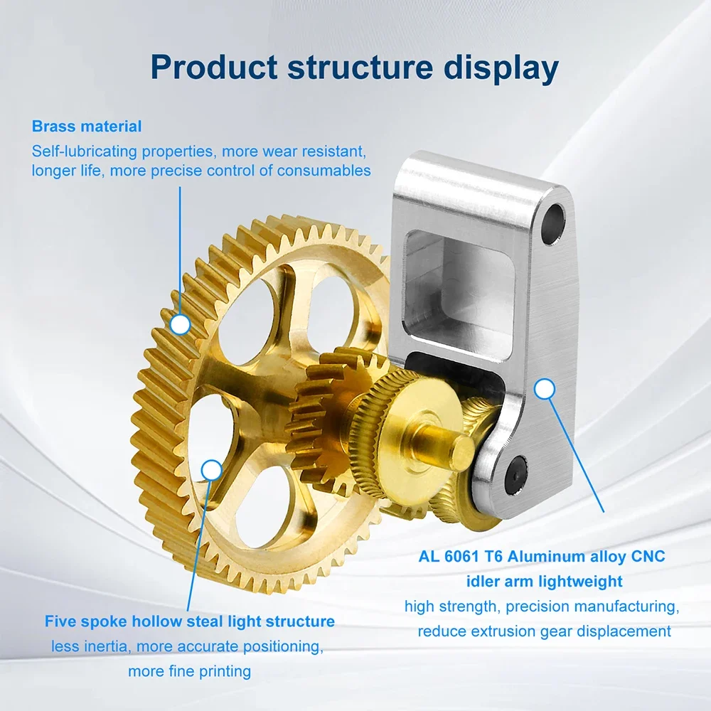 Полностью металлический экструдер DLC Bambu Lab P1S/X1C 3