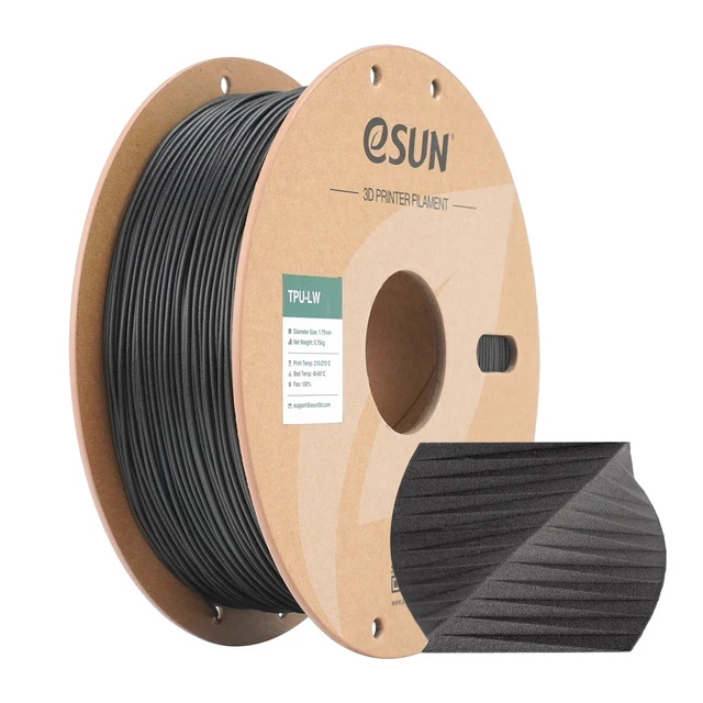 eSUN TPU-LW — лёгкий вспенивающийся гибкий филамент