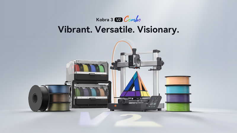 Anycubic Kobra 3 V2 Combo с модулем многоцветной печати ACE Pro