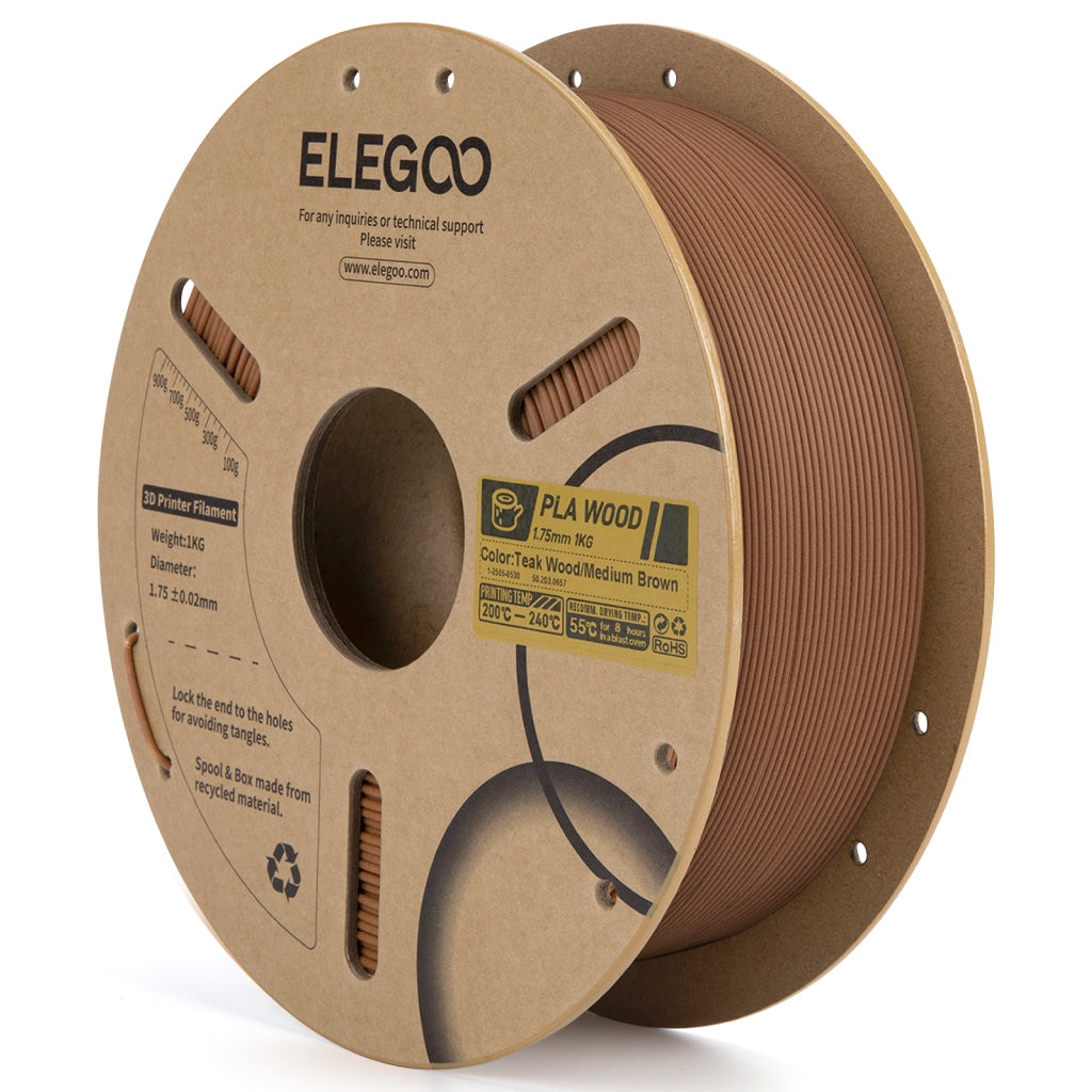 ELEGOO PLA Wood — древесный филамент PLA с эффектом дерева