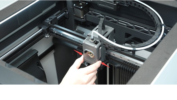 H2S — снятие front cover печатающей головы