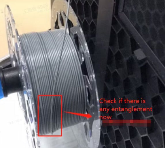 Wiki Creality: «Check for entanglement now» — проверить катушку перед разбором хотенда
