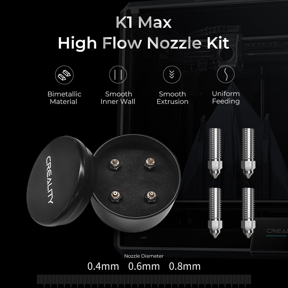 Набор двухметаллических сопел Creality K1 / K1 Max (0.4/0.6/0.8mm) 2
