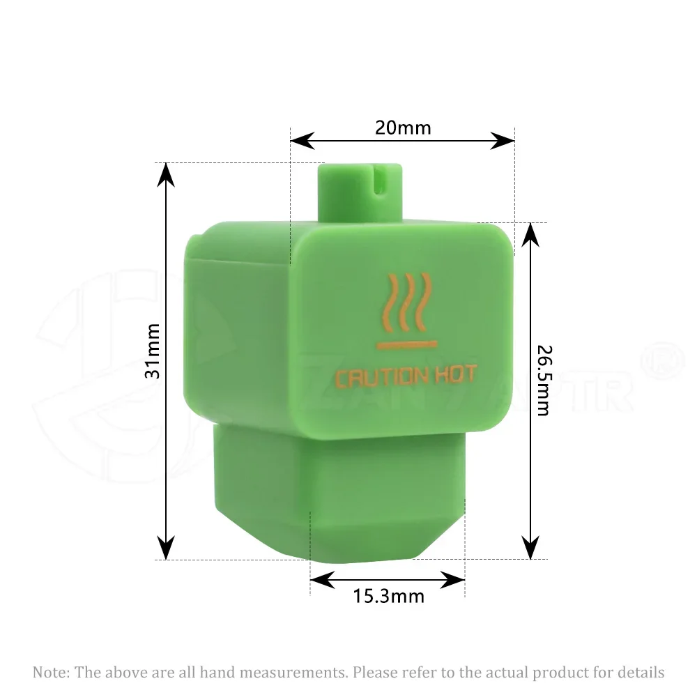 Силиконовый носок на хотенд Bambu Lab H2D/H2S/H2C (зелёный) 3