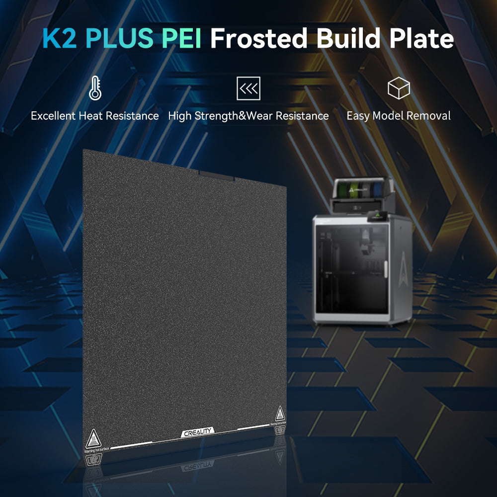 Матовый PEI стол Creality для K2 Plus 370×370 мм 2