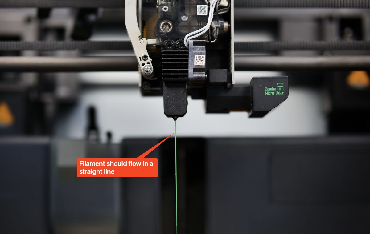Nozzle extruding properly