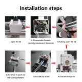 Керамический нагреватель + термистор для Bambu Lab A1 / A1 Mini 5