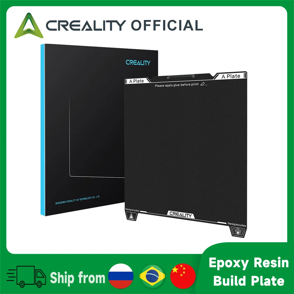 Creality K1C Epoxy Build Plate with Nozzle Cleaner 235×235mm