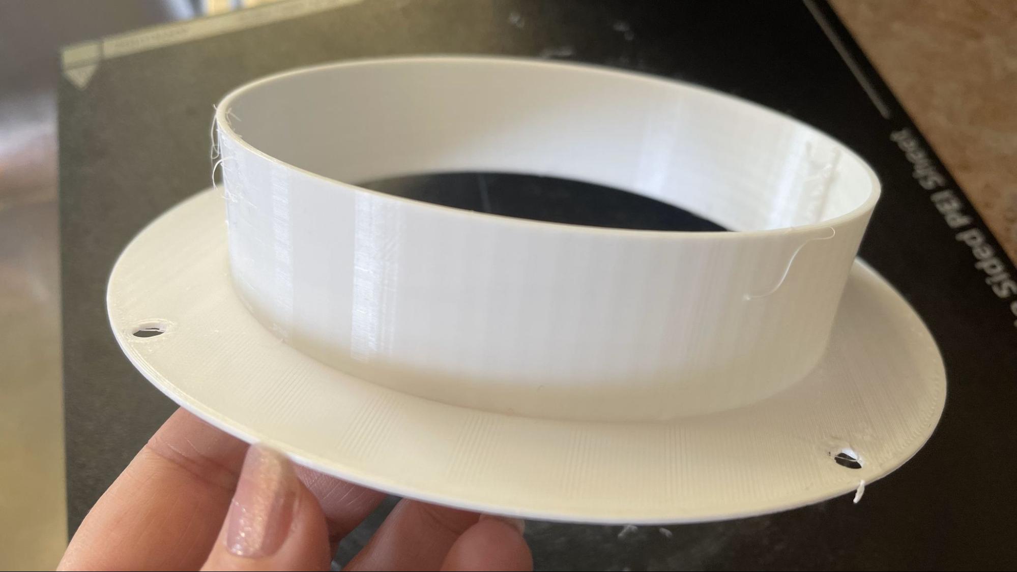 Flexible TPU prints straight from an external spool