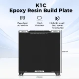 Creality K1C Epoxy Build Plate with Nozzle Cleaner 235×235mm 2