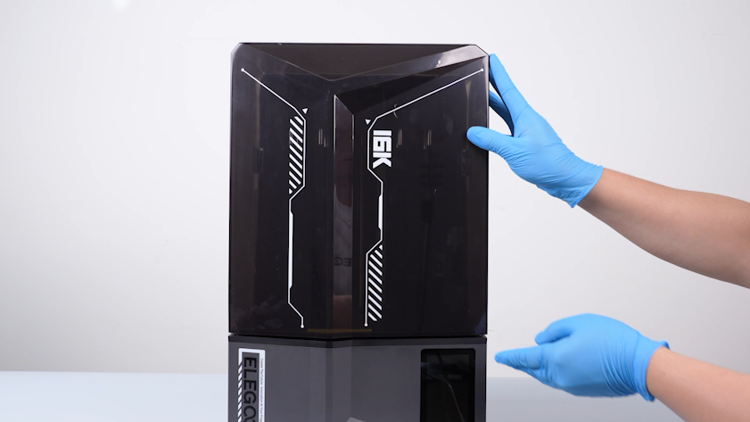 Снятие УФ-колпака Saturn 4 Ultra 16K перед разборкой