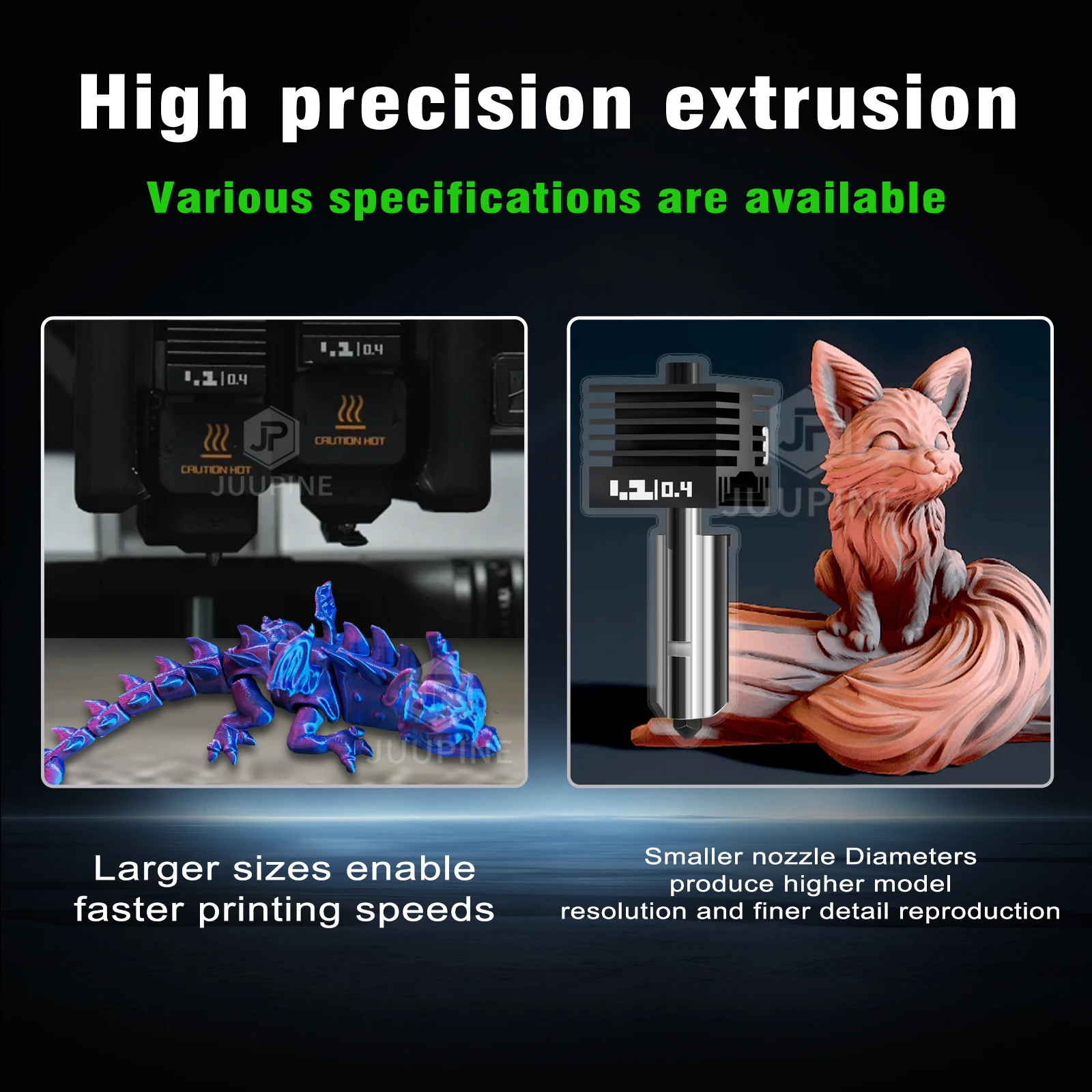 Хотенд Strong Flow для Bambu Lab P2S/H2D/H2S 3