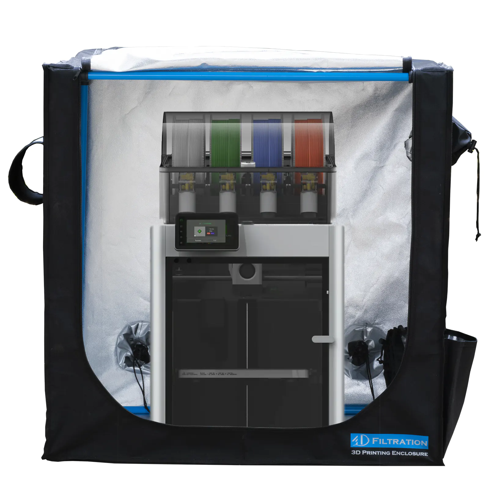 Bambu Lab X1C установлен внутри тента-энклозера