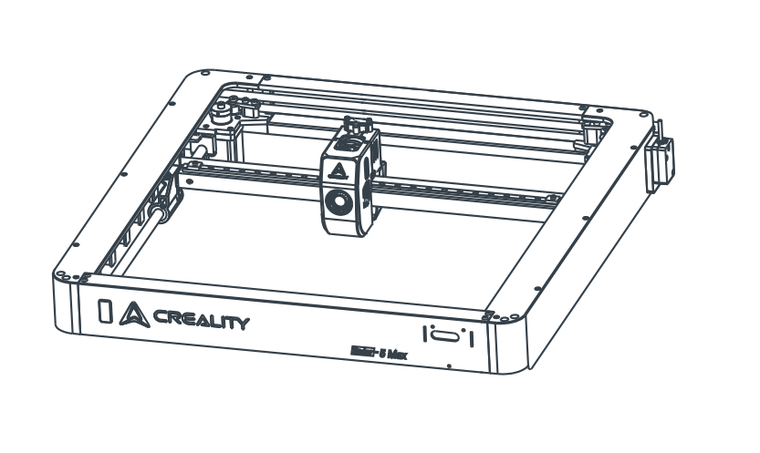 Снятие верхних крышек Y-оси: 10 винтов с двух сторон