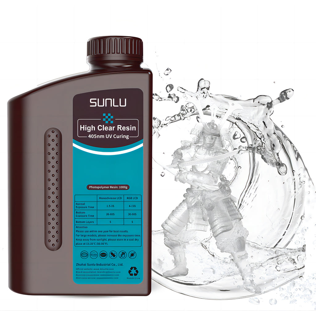 SUNLU High Clear Resin — прозрачный фотополимер 1 кг