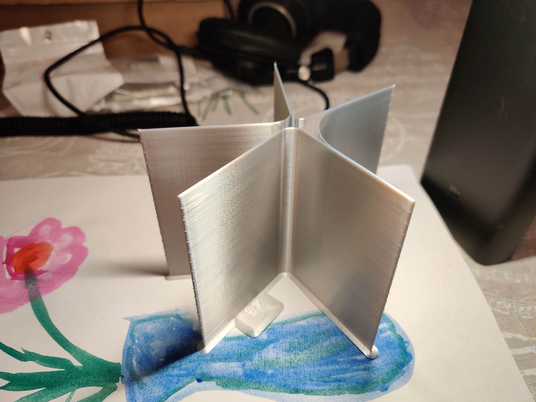 Качество Silk PLA на K1 Max после установки линейных рельс — без эха