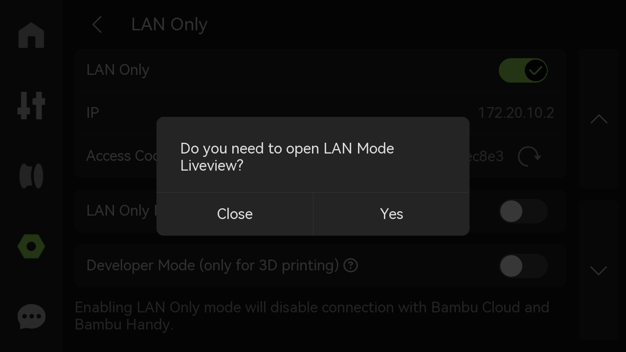 LAN Mode на X1/P серии — шаг 4