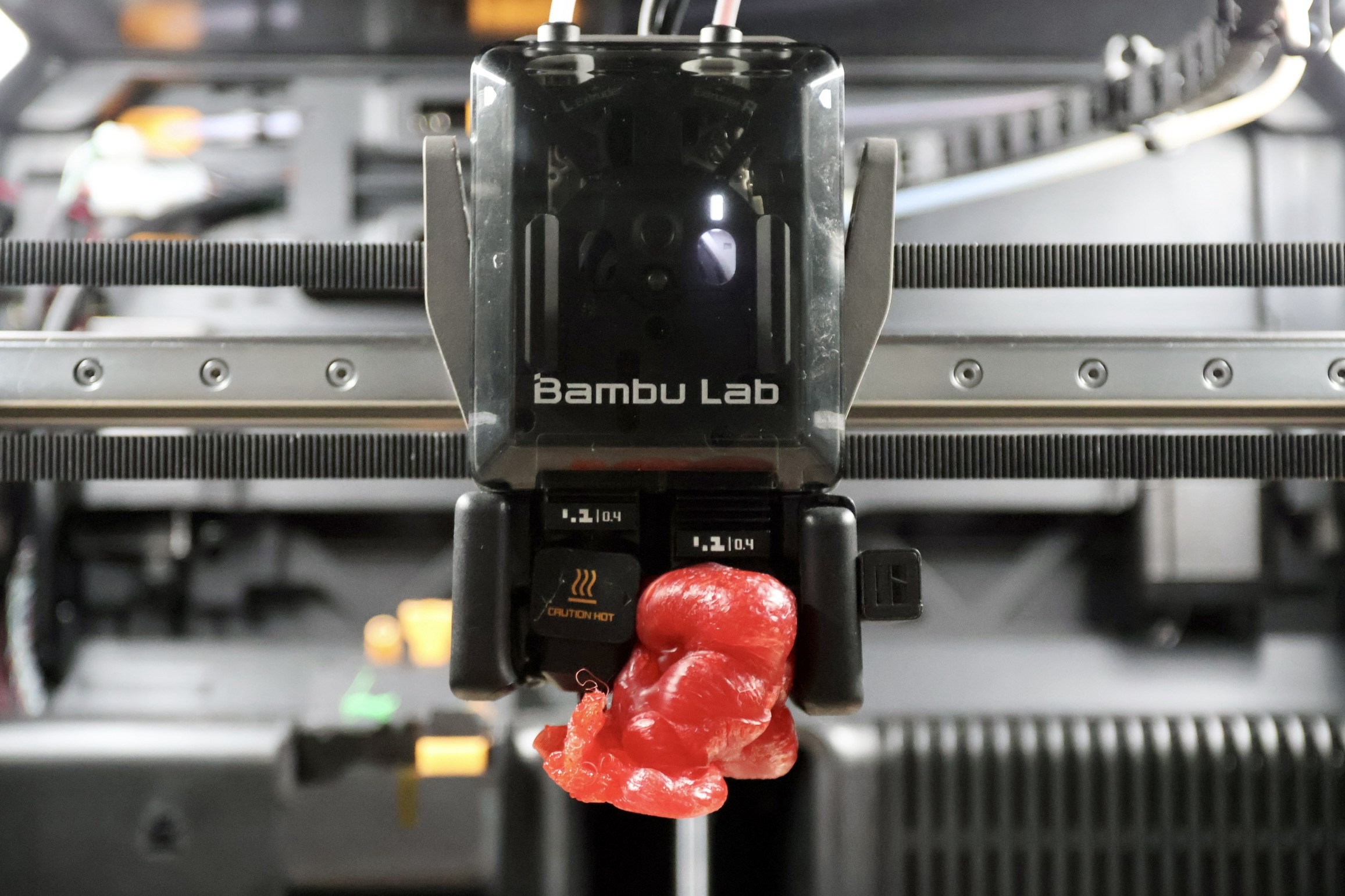 Наплыв пластика (blob) на индукционном хотенде H2C