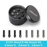 Набор из 8 сопел Creality K1 / K1 Max (0.25/0.4/0.6/0.8mm) 3