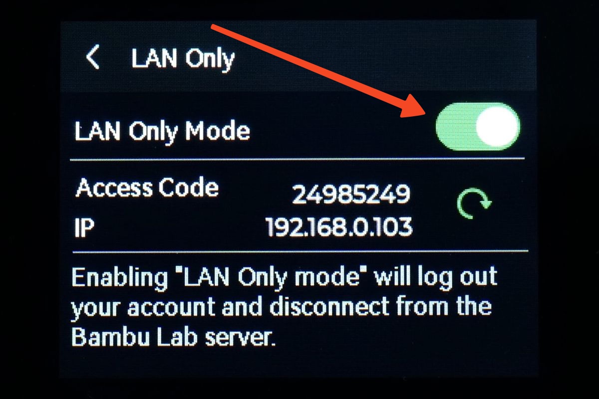 LAN Mode на A1