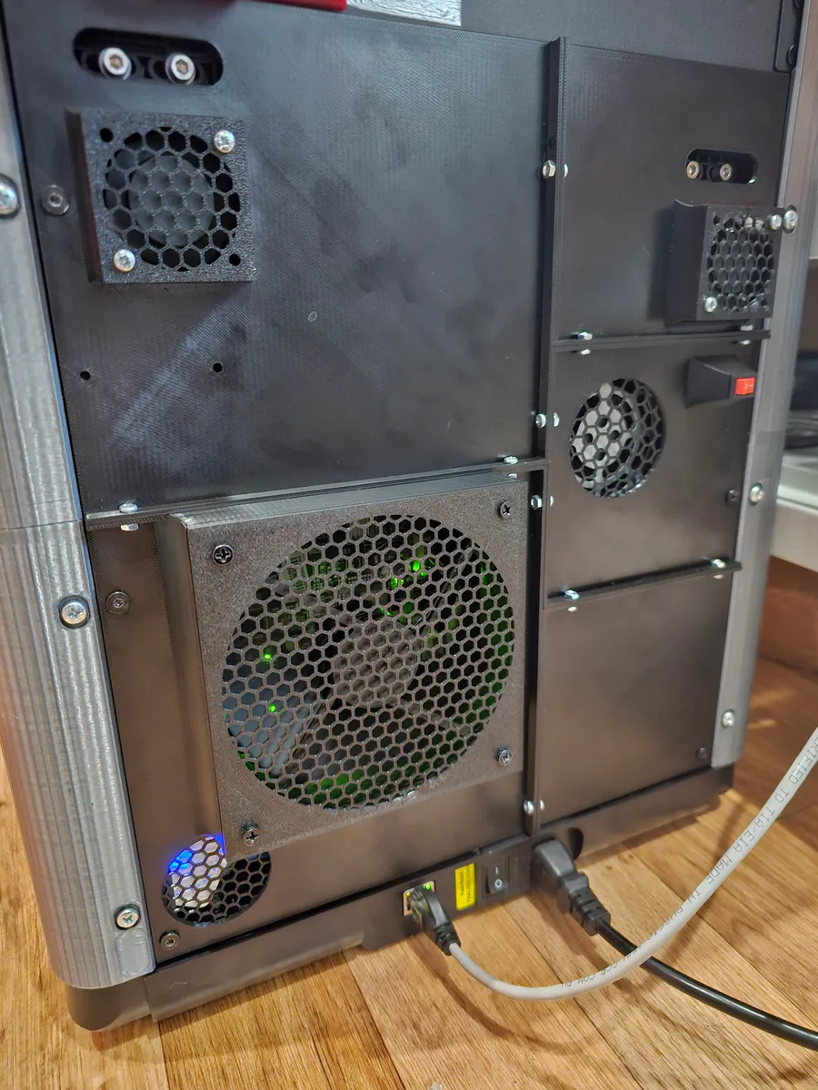 Задняя панель Quietmode с 120mm вентилятором для FlashForge AD5M