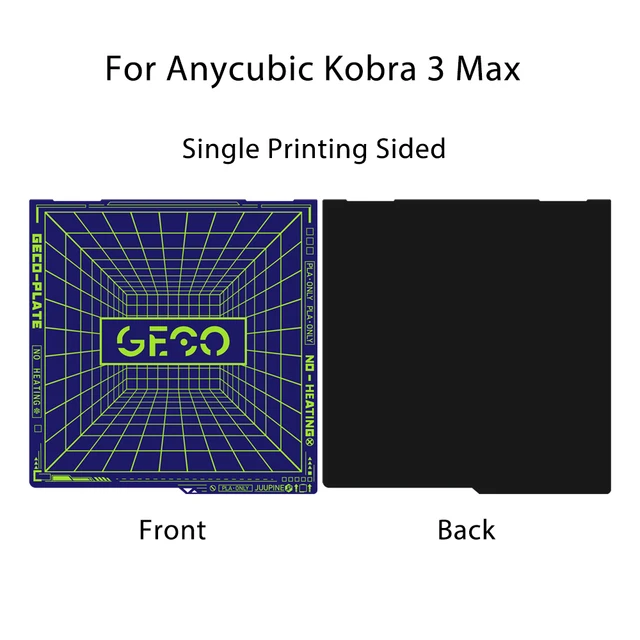 Холодная пластина GECO/Glacier для Anycubic Kobra 3 Max: печать PLA, 430x430