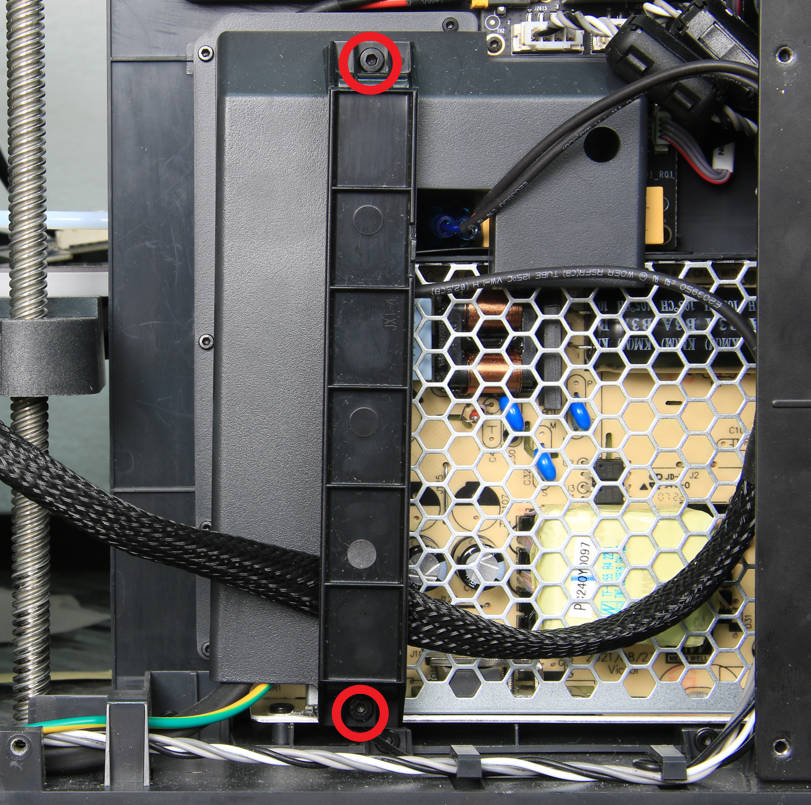 Bed cable channel — signal cable bend point