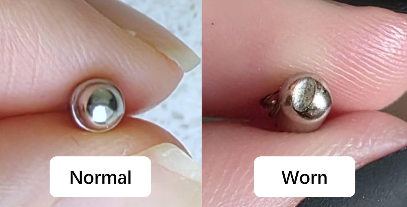 Сравнение изношенного и нормального магнита — когда нужна замена funnel unit