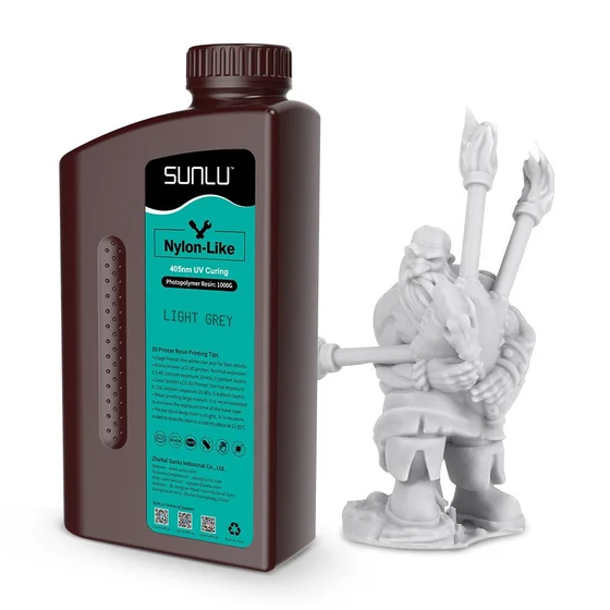 SUNLU Nylon-Like Resin — Tough 405nm Resin for LCD/MSLA