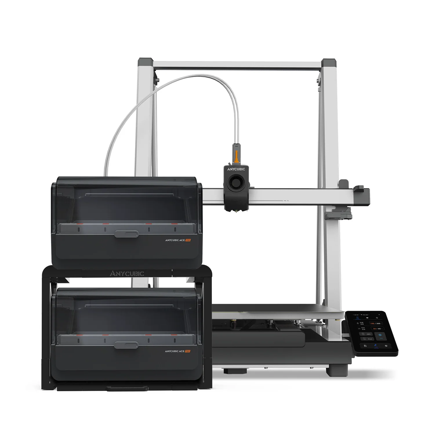 Anycubic Kobra 3 Max с двумя блоками ACE Pro — конфигурация на 8 цветов